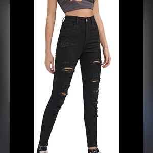 Forever 21 distressed denim jeans